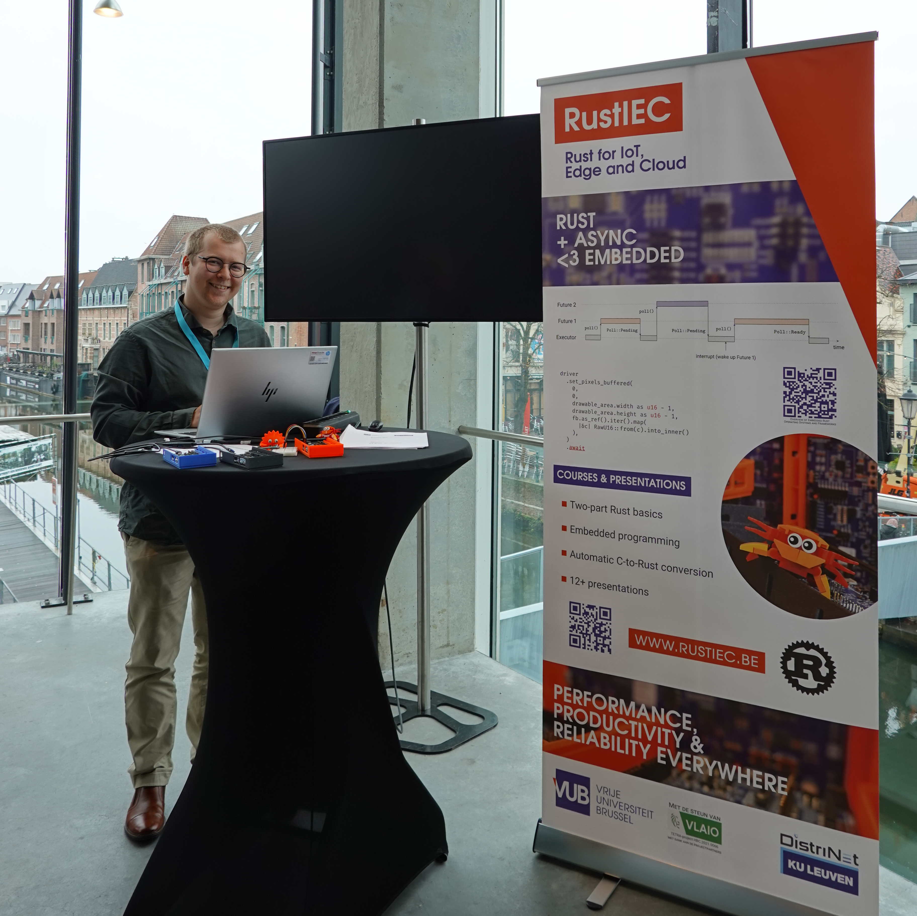 Foto van de demo op het Cybersecurity Industry Day 2024 event