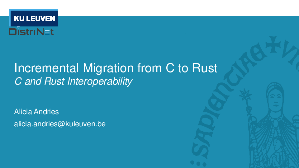 Incrementele migratie slides